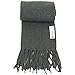 Alpine Swiss Mens Plaid Scarf Soft Winter Scarves Unisex,Solid Gray,One Size