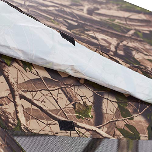 MasterCanopy Escape Shelter, 6-Sided Canopy Portable Pop up Gazebo Durable Screen Tent Bug and Rain Protection (6-8 Person),Camouflage