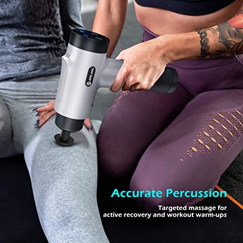 AERLANG Massage Gun, Deep Tissue Massage Gun for Athletes with Paper Storage Box, Professional Portable Muscle Massage Gun, for Pain Relief with 6 Massage Heads 20 Speed, Gifts for Men