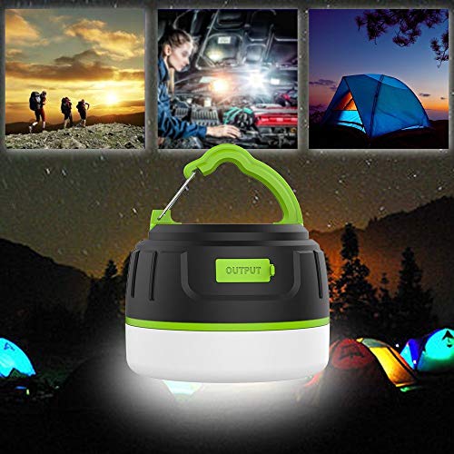2-in-1 wiederaufladbare Camping Laterne & Energien Bank Ladegerät 5200mAh - IP65 wasserdichte tragbare LED helle Notfall… – Bild 7