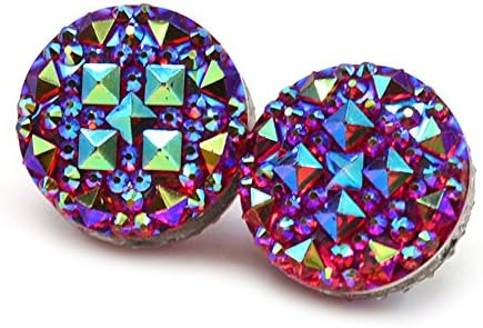 Mar324Hudso Brooch Pin 1 Pair Round Rhinestone Magnetic Women's Brooch Clasp Scarf Abaya Muslim Pin