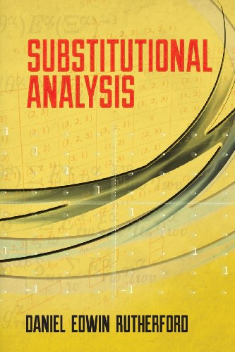 Substitutional Analysis (Dover Books on Mathematics)