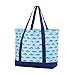 Fashion Heavy Duty Canvas Tote Bag Can be Personalized (Blank, Finn (Fish Print))