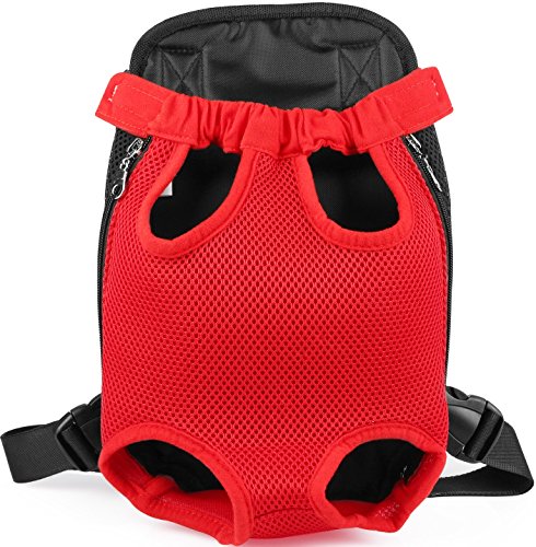 image for GPCT Pet Puppy Sling Carrier Hands Free Shoulder Travel Backpack. Adju