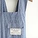 BBYBBS Chef Apron Gift Japanese style X Shape denim smock Natural Cotton APRON Halter Cross Bandage Bib Kitchen Garden Wear