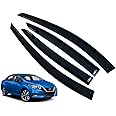 LETINGFAR Window Visors Rain Guards for Nissan Versa 2020 2021 2022 2023 2024 Accessories, Wind Deflectors Vent Shades for Nissan Versa