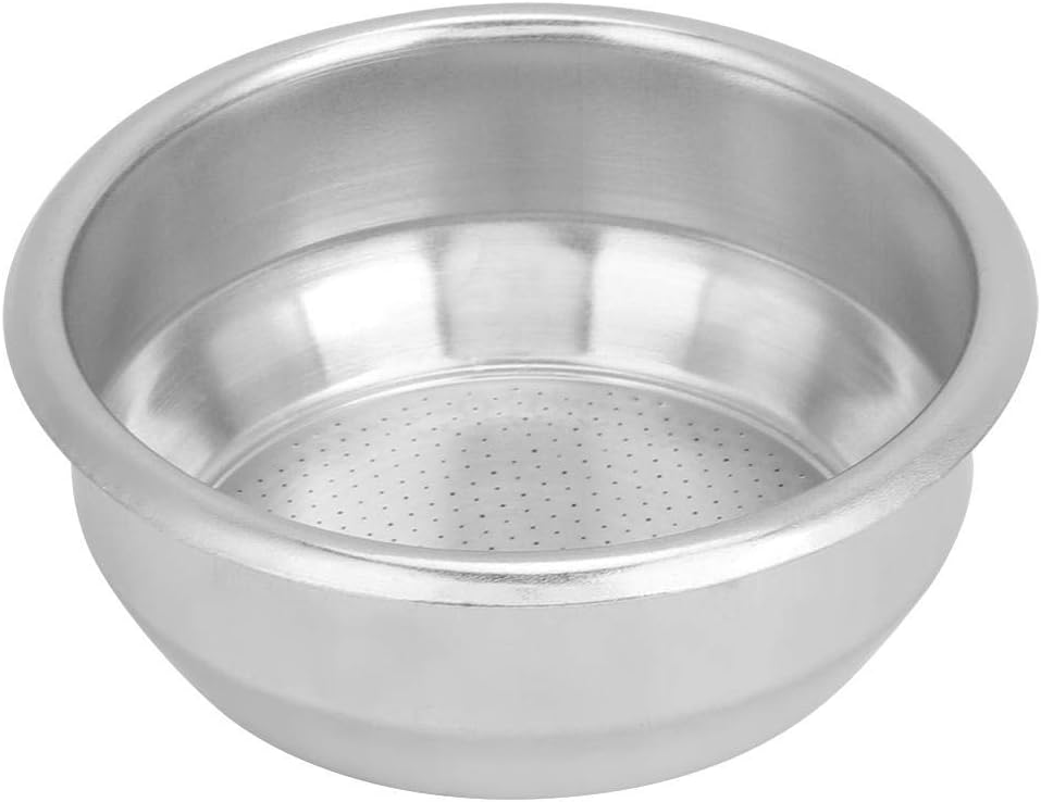 58mm Stainless Steel Coffee Filter Basket Single Layer Double Doses