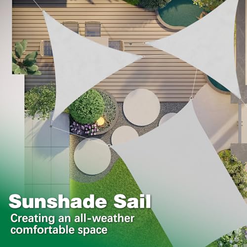 4 x 6 m Rectangular Sun Shade Sail, Premium 420D Oxford Fabric, UV Protection, Waterproof Tears, for Garden, Balcony and Terrace, Fixing Cables Included, Grey