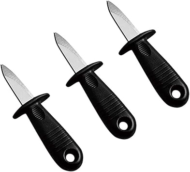 Amazon Campam 業務用 ハンドルガード付き 軽量 小型 携帯用 ステンレス オイスター 牡蠣 大アサリ 貝 フィッシング ナイフ シェル ナイフ 貝むき イカ締め アウトドア 釣り バーベキュー 3本セット Campam フィッシングナイフ