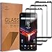[3-Pack]-Mr.Shield for ASUS (ROG Phone 2) / ASUS (ROG Phone II) [Japan Tempered Glass] [9H Hardness] [Full Screen Glue Cover] Screen Protector with Lifetime Replacement