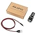 Akaho iPhone Car Charger,Rapid Dual Port 24W 4.8A USB Car Charger Adapte with Apple Lightning Cable to USB Cable for iPhone 7/ 7Plus, 6S/ 6S Plus, 6/ 5S/ SE/ 5/ 5C,iPad Air,Mini,Pro - Black