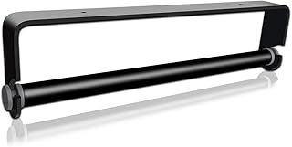 SUFA Küchenrollenhalter ohne Bohren,Küchenpapierhalter Wandmontage Papierrollenhalter Aufbewahrung Organisator - Schwarz