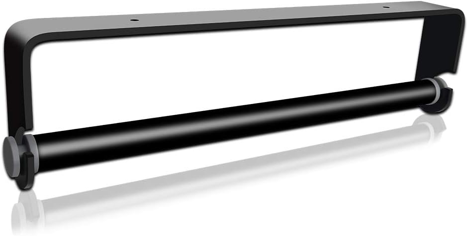 SUFA Küchenrollenhalter ohne Bohren,Küchenpapierhalter Wandmontage Papierrollenhalter Aufbewahrung Organisator - Schwarz