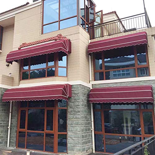 DNNAL Fenstermarkise Türdach, Faltbare dekorative Markise im Freien Sunshade Shelter für Haustür, Veranda, Fenster