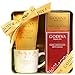 Thoughtfully Gourmet, Godiva Hot Chocolate and Coffee Set, Includes Mug, 2 Flavor Packets of Cocoa and 1 Packet of Truffle Coffee