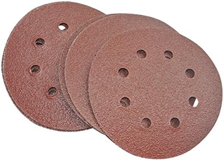 8 Hole 60 Grit Sand Disc Paper Random Orbit Hook and Loop Sander 5Pcs