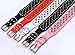 Dogs Kingdom Red Faux Leather Spiked Studded Dog Collar 2