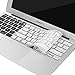 Mosiso Protective Keyboard Cover Skin for MacBook Air 11 Inch (Models: A1370 and A1465), White