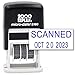 Mark 2000 Self-Inking Rubber Date Office Stamp with Scanned Phrase & Date - Blue Ink (Handy-Dater S160), 12-Year Band