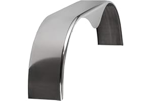 KURNISO Cargo Trailer Aluminum Smooth Tandem Teardrop Fender 9x72x20 | 1 Pack | Trailer Fender | Tandem Trailer Fenders | Boat Trailer Fenders