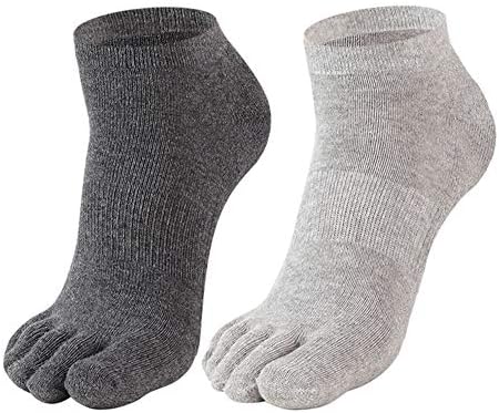 Toe Socks Cotton Running Five Finger Socks for Men Women Thick