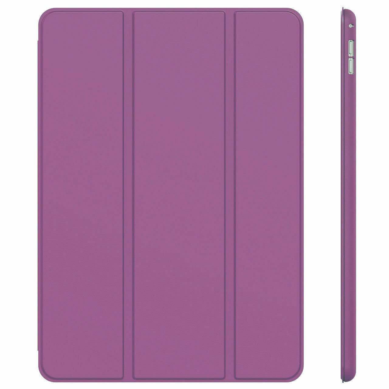 Case For Apple iPad Air 1 2013, iPad Air 2 2014, iPad 5th Generation 9.7” 2017 & 6th Gen 9.7” 2018, Slim Lightweight Smart Shell Stand Cover for iPad 9.7-inch (Purple)