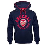 Arsenal FC Official Soccer Gift Mens Fleece Graphic Hoody Blue