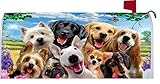 Dog Selfie - Mailbox Makeover - Vinyl with Magnetic Strips - Licensed, Copyrighted and Made in the USA by Custom Decor Inc.