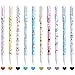 32 Packs Unicorn Flamingo School Supplies, Kicpot Gel Pen Set & Flamingos Clip Unicorn Stickers Kawaii School Supplies for Girls Stationery
