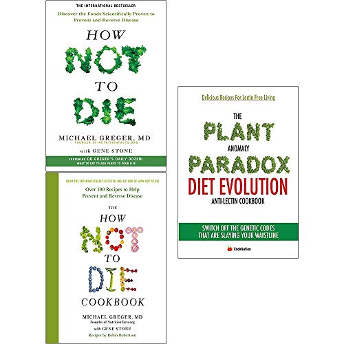 How not to die and cookbook [hardcover] and plant anomaly paradox diet 3 books collection set