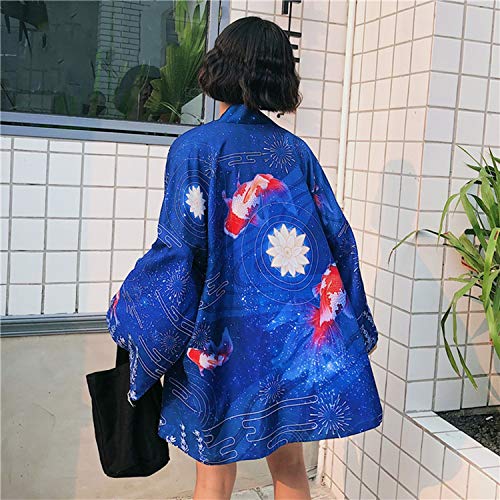 Print Kimono Cardigan Blouse Japanese Traditional Yukata Women Kimono Cosplay Costume,As Picture-18.951,L