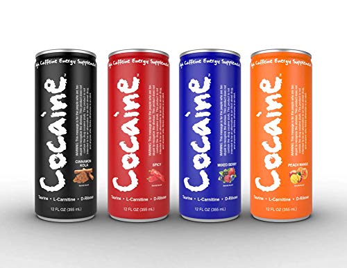 Amazon Com Cocaine Energy Drinks 12 Ounce Cans 12 Packs 4 Flavor Variety Pack Grocery Gourmet Food