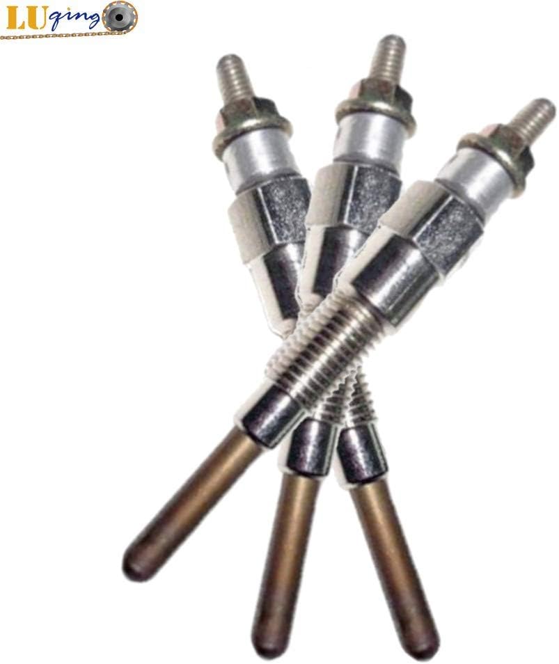 Glow Plugs 3PCS Glow Plug 1685165510 1685165512 for Kubota ZD18 ZD21