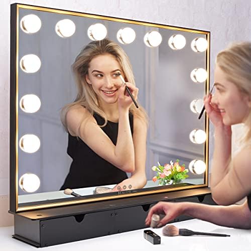 Large Vanity Mirror with Lights, Large Hollywood Makeup Vanity Mirror