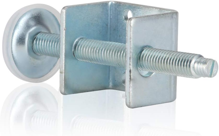 Gasea 4 Packs Heavy Duty Adjustable U Brackets Baseboard with Levelling