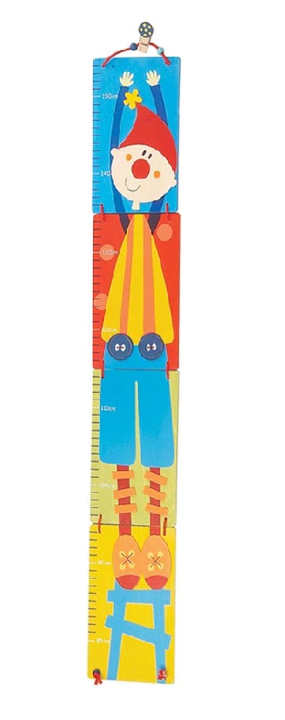 inware 21517 Height Chart Clown Foldable Wooden Scale 80-155 cm