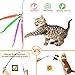 KABB Retractable Cat Teaser Wand with 5 Piece Refills, Interactive Feather Toy for Cats & Kittens