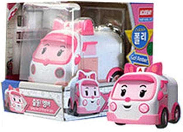 Amazon Robocar Poli ロボカーポリー 出動 ポリー 車のおもちゃ 子供 クリスマス 誕生日プレゼント 保育園 入学のお祝い ミニカー ピンク アンバー 並行輸入品 ミニカー ダイキャストカー おもちゃ