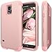 Galaxy S5 Case, S5 Case,SLMY(TM) [ Shock Resistant Series ] Hybrid Rubber Case Cover for Samsung Galaxy S5 3 in1 Hard Plastic +Soft Silicone Rose Gold