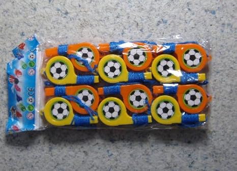 12 St.Trillerpfeife Pfeife Kinder Fußball Fan Party