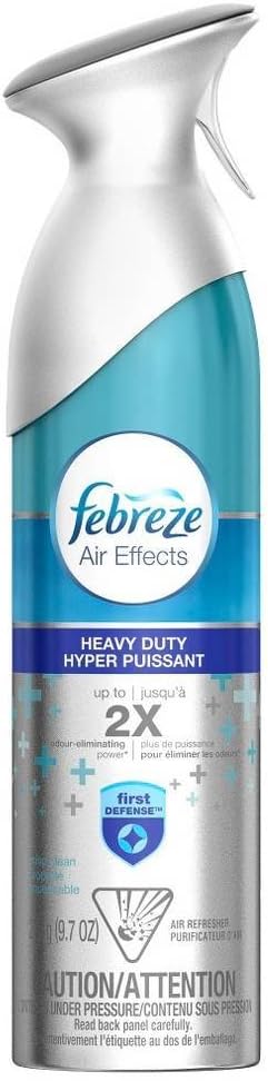 Febreze Air Effects Crisp Clean Scent Heavy Duty Air Freshener Spray 9.7 oz