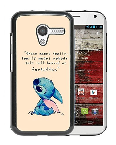 Newest and Fashionable Motorola Moto X Case Design with Lilo And Stitch Motorola Moto X Case in Black