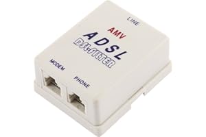 uxcell RJ11 Phone Adapter for Connecting ADSL Cable to Telephone Line