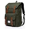 VASCHY Rugzak,Rugzak Heren Laptop Rugzak Dames 15,6 Inch Vintage Jeugd Schooltassen Voor Universiteit Waterbestendig…