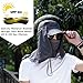 Fishing Hat 360°UV Protection Sun Hat, LC-dolida UPF 50+ Summer Men Women Sun Visor Cap Folding Removable Neck Face Mask Head Flap Cover for Hiking Gardening Beach Camping Boating Outdoor Activities
