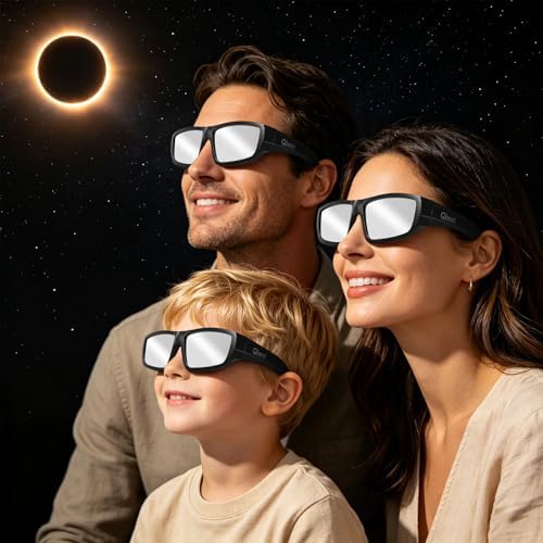 Gafas Eclipse Solar Homologadas ISO 12312-2 Montura Plástico Pack 3