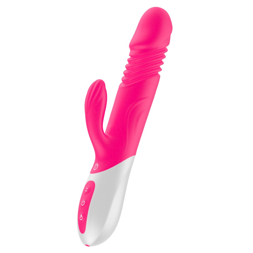 Klitoris Massagegerät und stoßfunktion groß xxl Silikon Dildo Vibrator aus Vollsilikon for100% Wasserdich Vibrationen für sie Klitoris 360-Grad-Drehung versenkbare Vibrationen Klitoris Massagegerät stimulierende G-Punkt Klitoris Frauen sexs