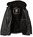 Urban Republic Boys' Washed Cotton Twill Jacket with Fleece Hood and Sherpa Lining