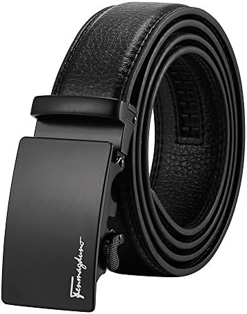 Fenrnagdnno Comfort Click Belt for Men - Rachet Belt with Automatic Buckle (05-black belt, 47inches | waist:42 to 44)