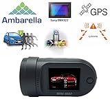 Adashine Mini 0807 Dash Cam with 24Hours Parking Mode Monitor, OBD-II Plug Power Charger, Dual Memory Cards looping Recording, GPS Dash Camera Dashboard Car Dvr Camera(Upgraded Mini 0805 0826)